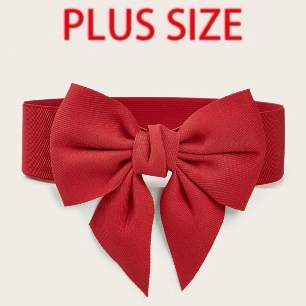 Red Bow Plus Size Belt